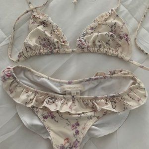 LOVESHACK FANCY Bikini - cream floral - XS